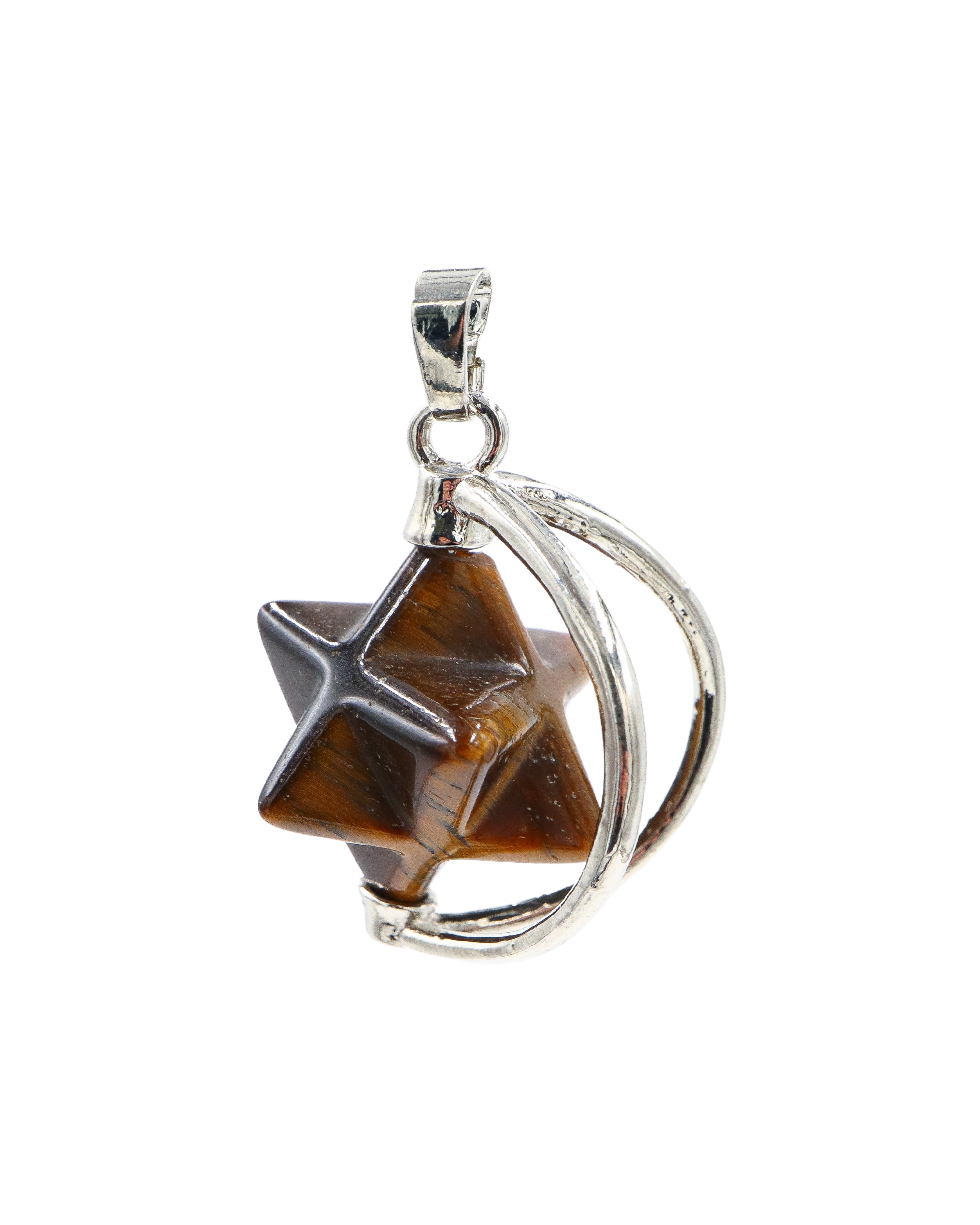 Tijgeroog Merkaba Hanger