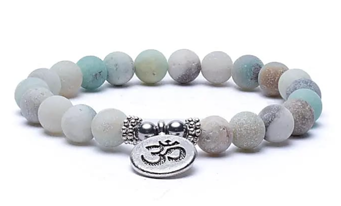 MALA armband amazoniet met ohm