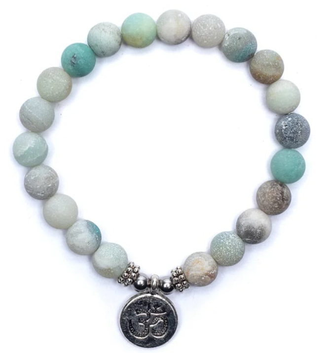 MALA armband amazoniet met ohm